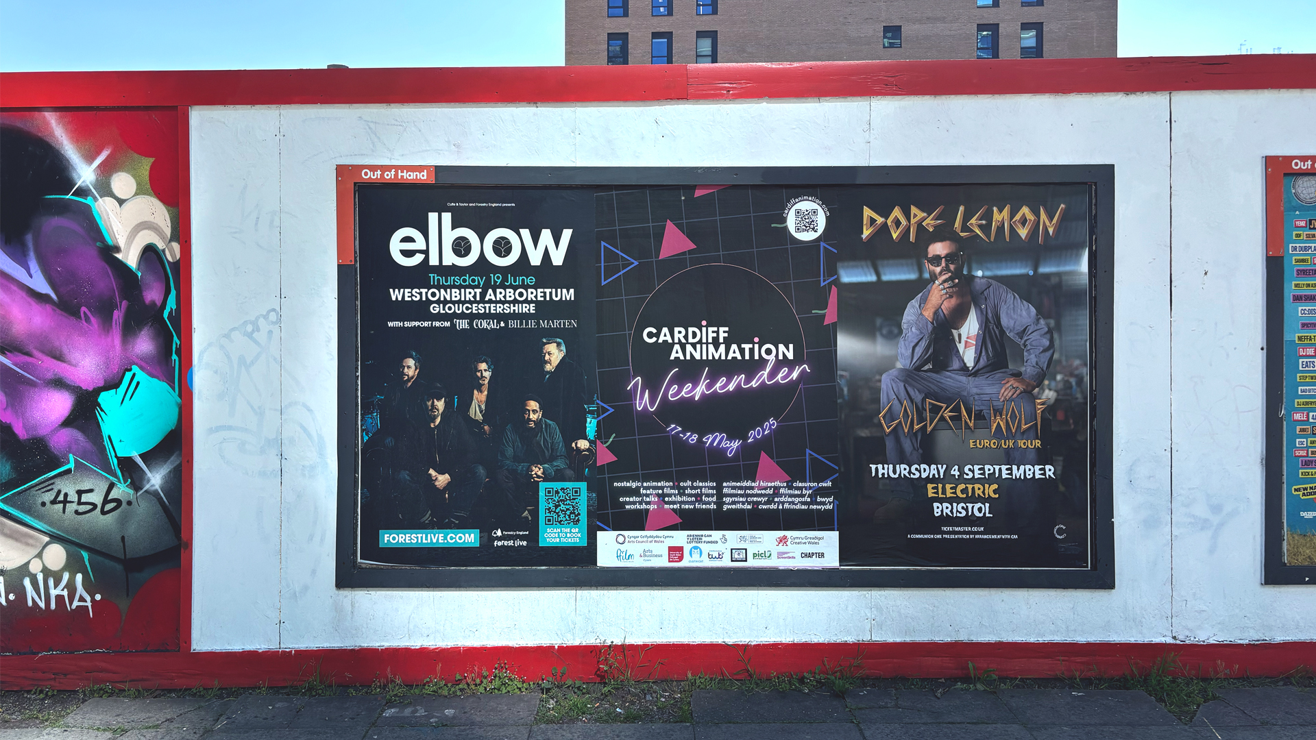 Forrest Live Elbow, branded poster